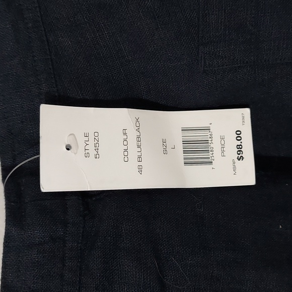 French Connection Mens 100% Linen Pants, Size L - Picture 3 of 4
